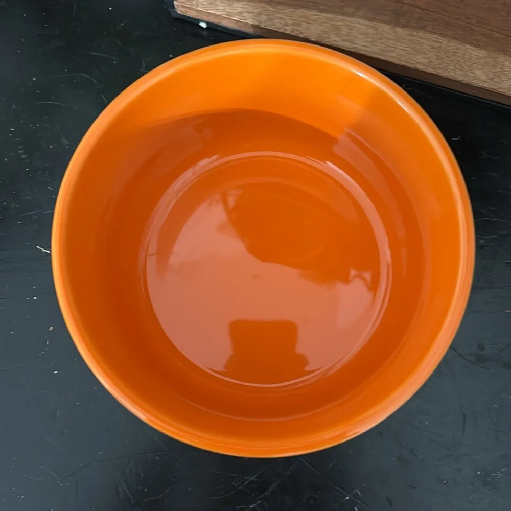 Rae Dunn vibrant orange